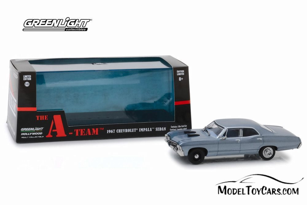 1967 Impala 1/18 limited edition ミニカー Chevy Impala Sedan Hard Top, The A-Team - Greenlight 86527