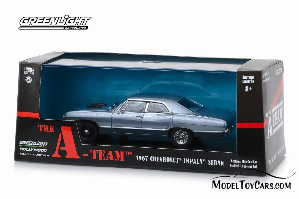 Chevy Impala Sedan Hard Top, The A-Team - Greenlight 86527 - 1/43 scale Diecast Model Toy Car