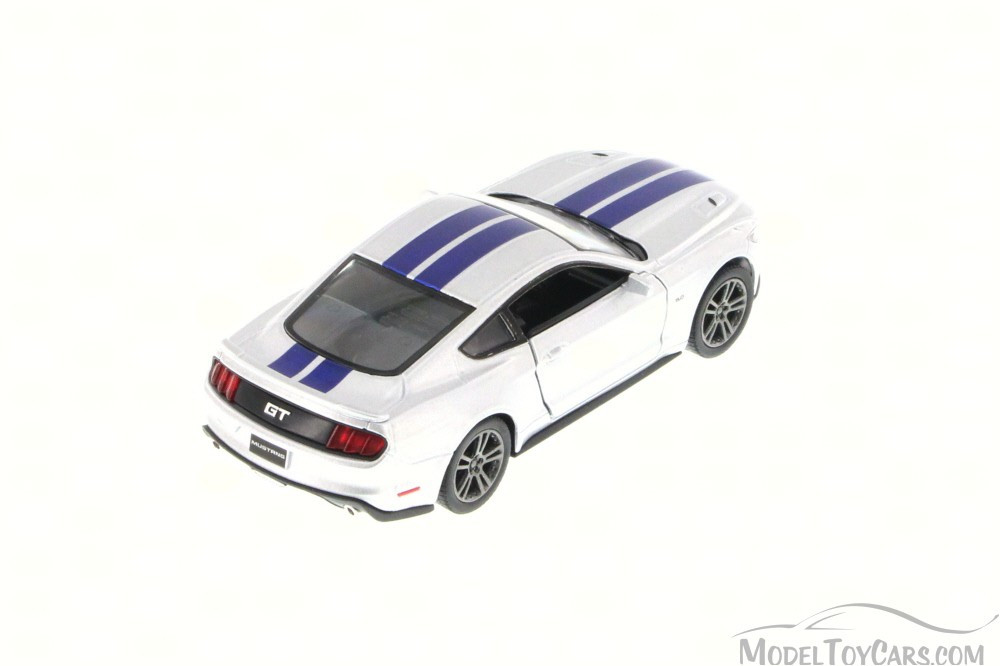 2015 Ford Mustang GT, Silver - Kinsmart 5386DF - 1/38 Scale Diecast Model Toy Car