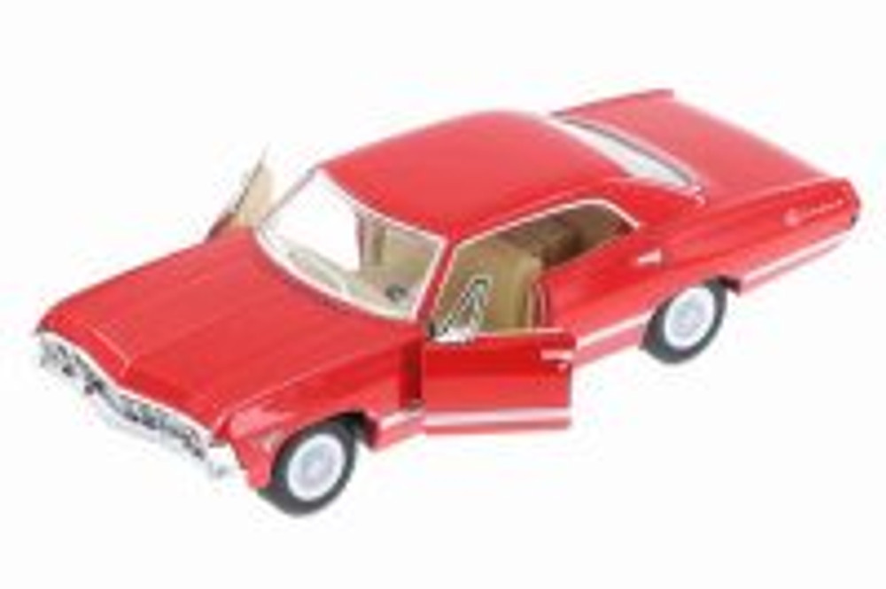 1967 Chevy Impala Hard Top, Red - Kinsmart 5418D - 1/43 Scale Diecast Model Toy Car