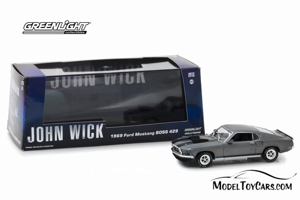 Greenlight 1/43 ジョン ウィック マスタング BOSS 429 1969 Ford Mustang Boss 429 Hard Top, John Wick - Greenlight 86540