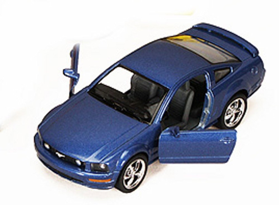 2006 Ford Mustang GT, Blue - Kinsmart 5091D - 1/38 scale Diecast Model Toy Car
