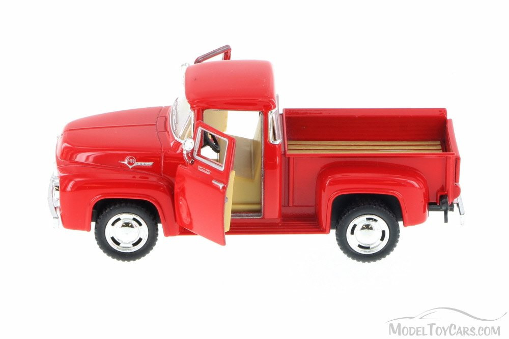 1956 Ford F-100 Pickup Truck, Red - Kinsmart 5385D - 1/38 Diecast Car (Brand New, but NOT IN BOX)