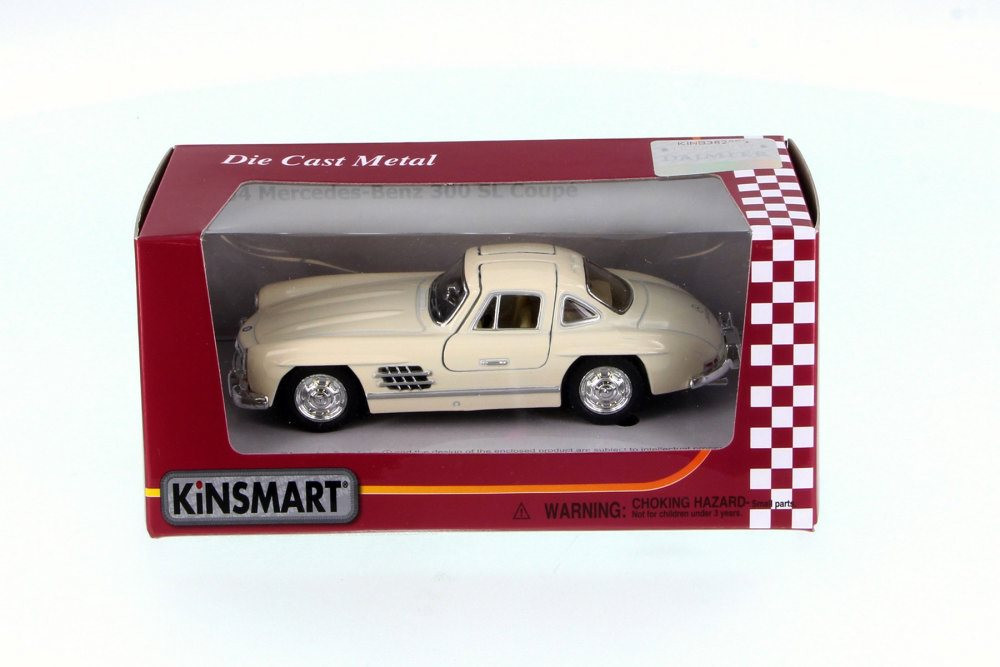 1954 Mercedes-Benz 300SL, Cream - Kinsmart 5346WC - 1/36 Scale