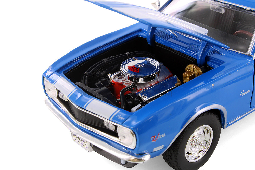 1968 Chevy Camaro Z/28, Blue - Showcasts® 22448 - 1/24 scale Diecast Model Toy Car (Brand New, but NOT IN BOX)