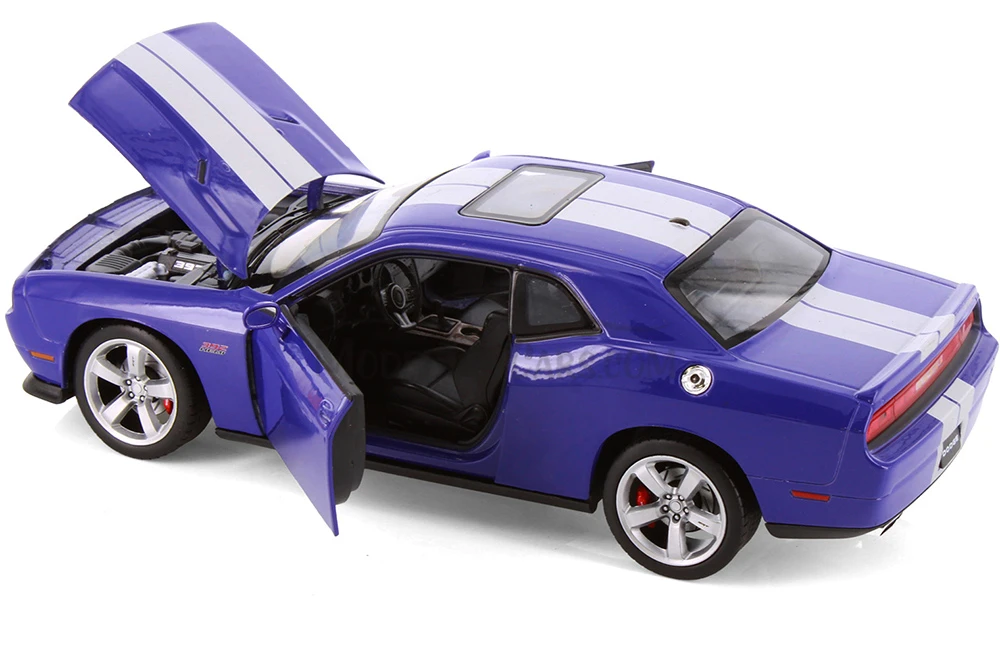 2013 Dodge Challenger SRT, Purple - Showcasts® 24049 - 1/24 Scale Diecast Model Toy Car (Brand New, but NOT IN BOX)