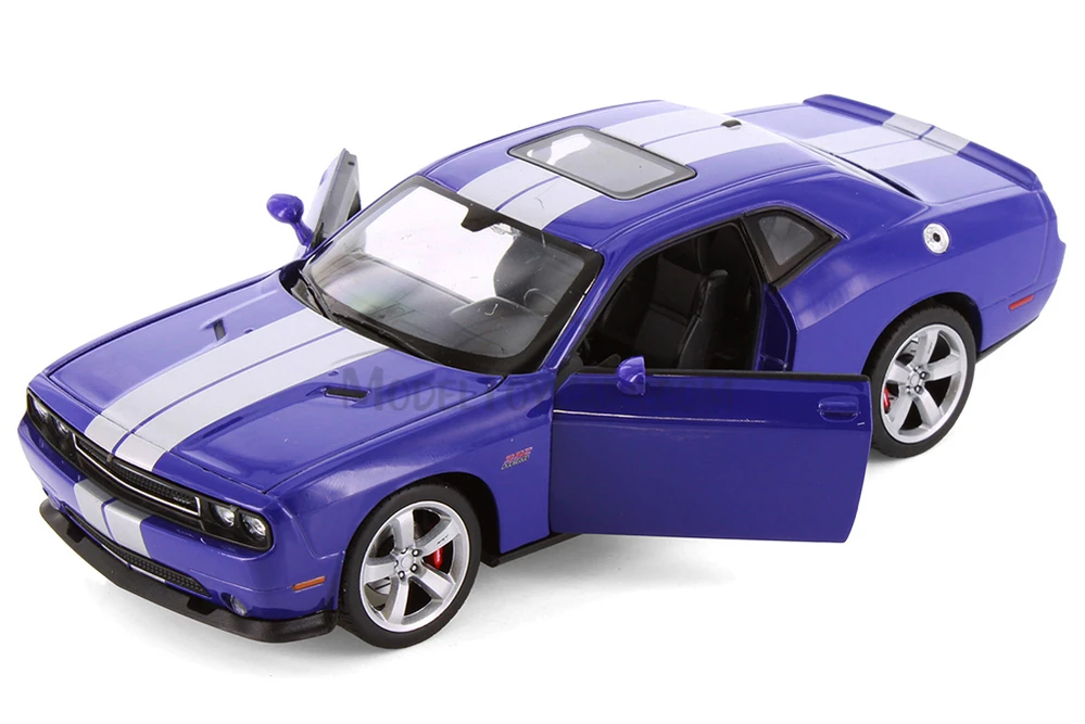 2013 Dodge Challenger SRT, Purple - Showcasts® 24049 - 1/24 Scale Diecast Model Toy Car (Brand New, but NOT IN BOX)