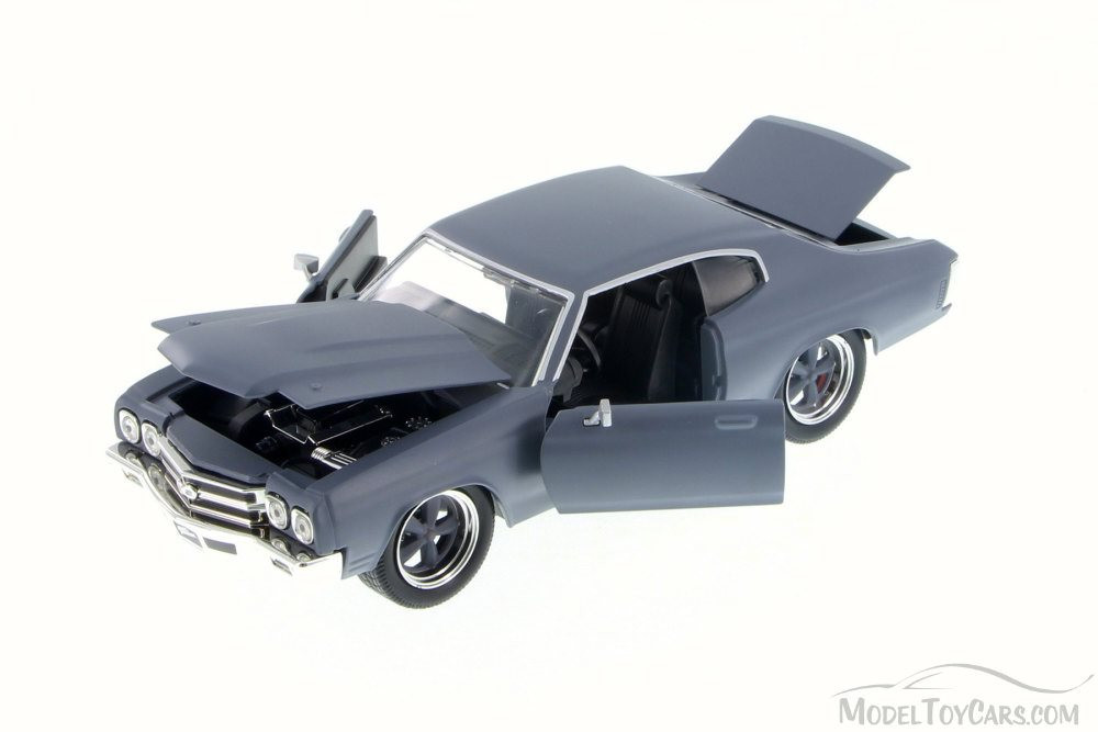 1970 Dom's Chevy Chevelle SS, Primer Gray - Jada 97308 - 1/24 Scale Diecast Car (New, but NO BOX)