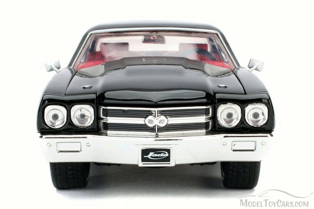 1970 Chevy Chevelle SS, Black - Jada 98242 - 1/24 Scale Diecast