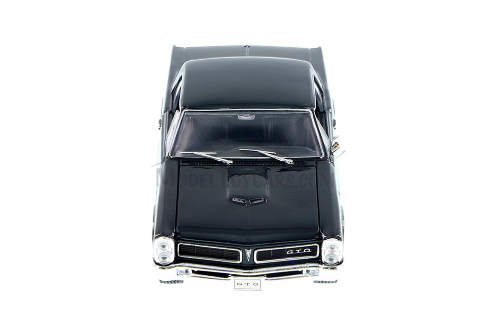 1965 Pontiac GTO, Black - Welly 22092 - 1/24 Scale Diecast Model
