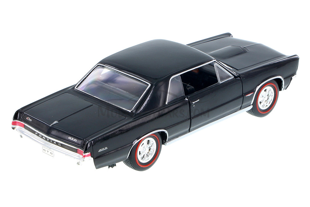 1965 Pontiac GTO, Black - Welly 22092 - 1/24 Scale Diecast Model