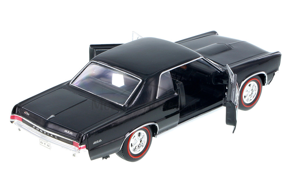 1965 Pontiac GTO, Black - Welly 22092 - 1/24 Scale Diecast Model