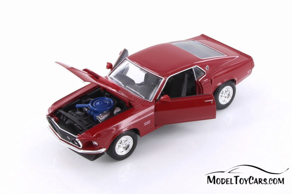 1969 Ford Mustang Boss 429 Hardtop, Red - Welly 24067/4D - 1/24