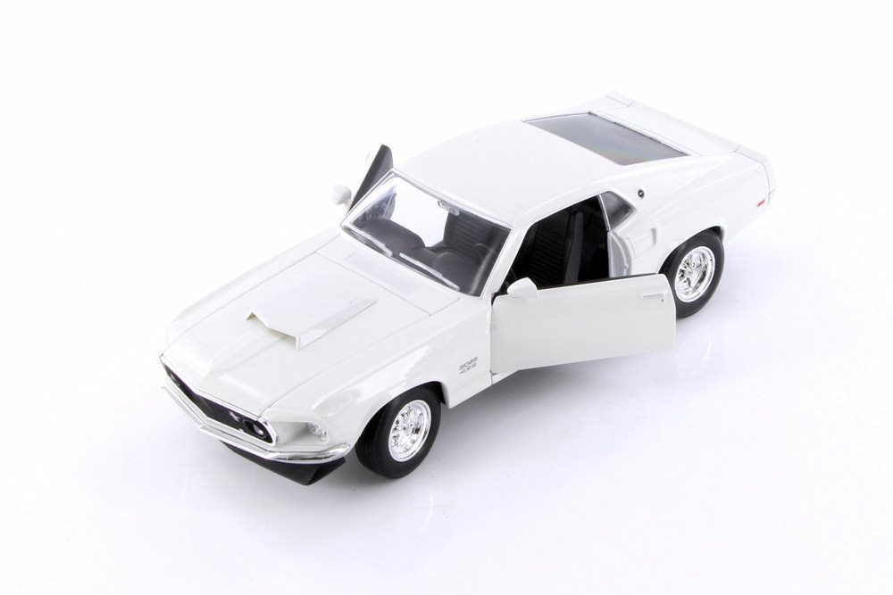 1969 Ford Mustang Boss 429 Hardtop, White - Welly 24067/4D - 1/24