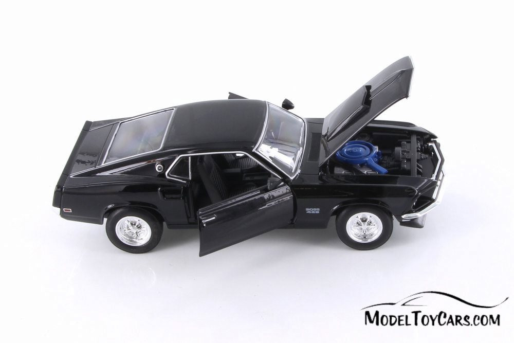 1969 Ford Mustang Boss 429 Hardtop, Black - Welly 24067/4D - 1/24