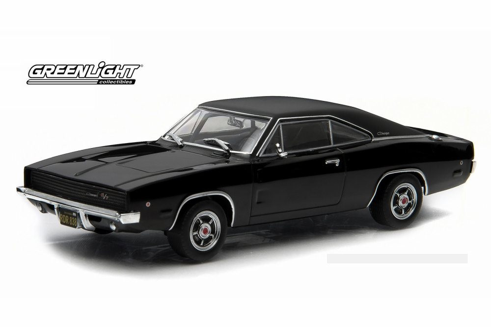 Bullitt 1968 Dodge Charger, Black - Greenlight 86432 - 1/43 Scale