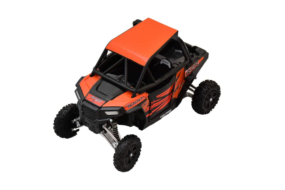 Polaris RZR XP1000 ATV, Black w/ Orange - New Ray 57823S - 1/18 Scale Vehicle Replica