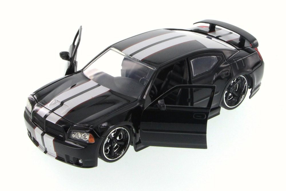 2006 Dodge Charger SRT8, Black - JADA 96807YV - 1/24 Scale Diecast