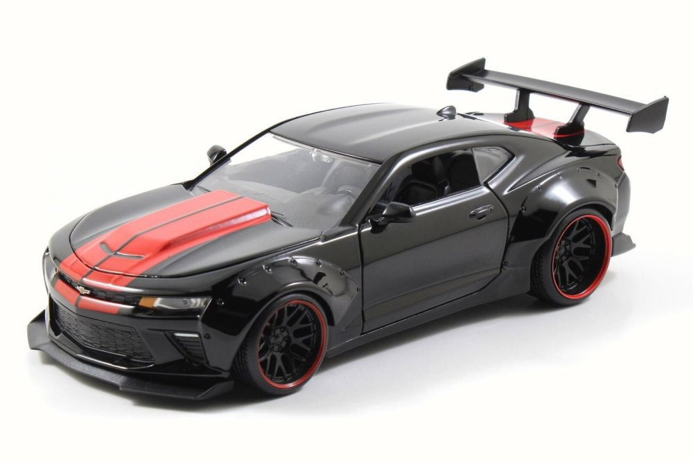2016 Chevy Camaro SS, Black w/ Red Detail - Jada 98136WA - 1/24