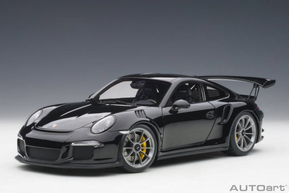 Porsche 911 (991) GT3 RS, Gloss Black - Auto Art 78164 - 1/18 Scale Diecast Model Toy Car