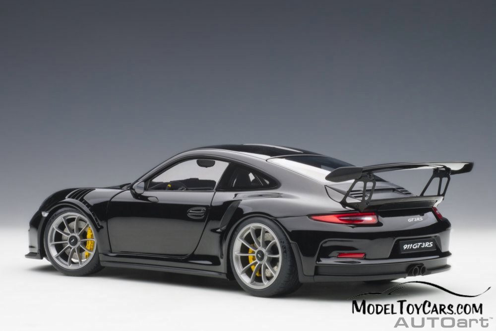 Porsche 911 (991) GT3 RS, Gloss Black - Auto Art 78164 - 1/18 Scale Diecast Model Toy Car