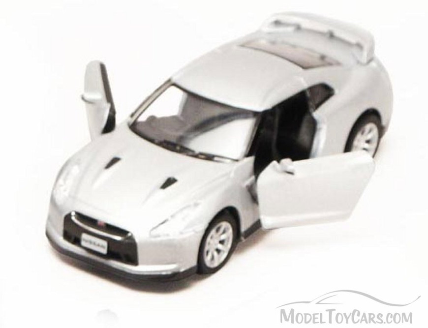 Nissan GT-R R35, Silver - Kinsmart 5340D - 1/36 scale Diecast Car (Brand New, but NOT IN BOX)