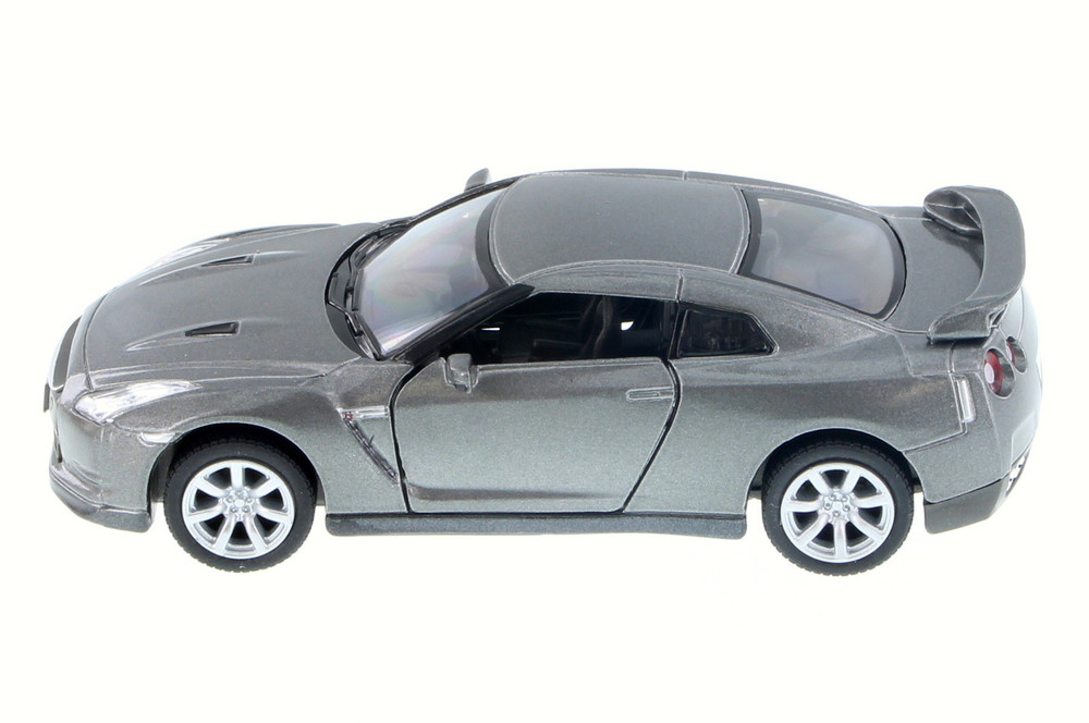 Nissan GT-R R35, Gray - Kinsmart 5340D - 1/36 scale Diecast Car (Brand New, but NOT IN BOX)