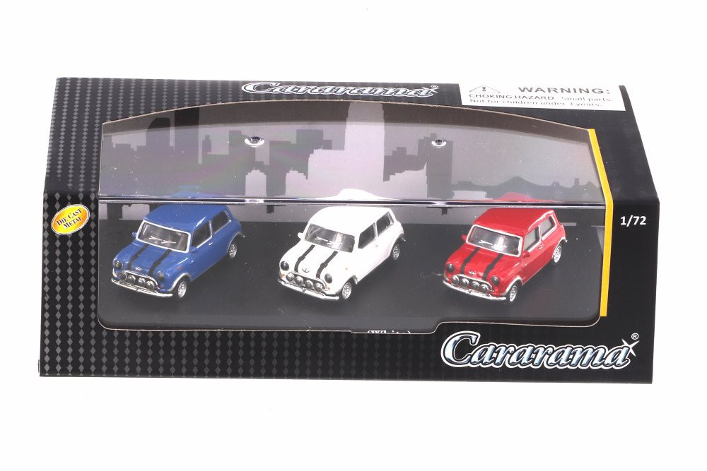 Mini Cooper 3-Car Set, Asstd - Cararama 71310M - 1/72 scale