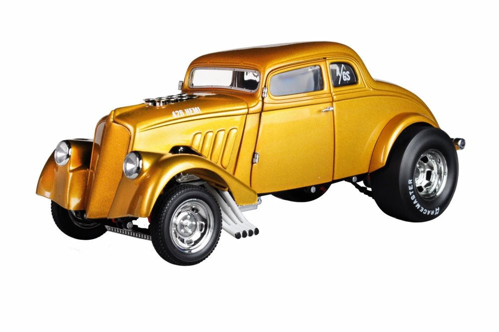 1933 Custom Gasser, Gold - Acme A1800914 - 1/18 scale Diecast