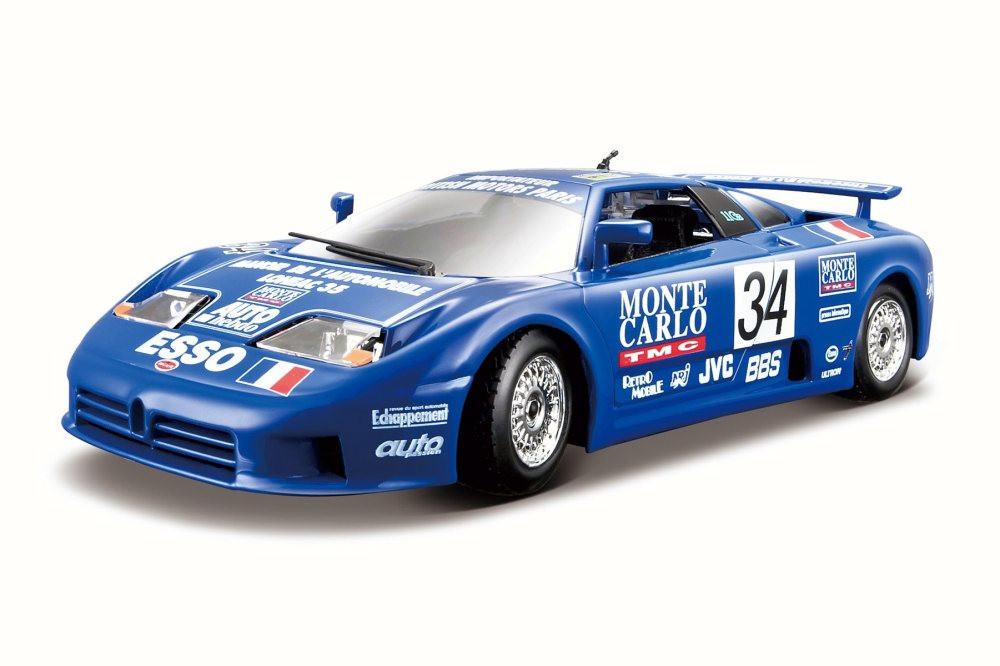 Bugatti EB110 Super Sport # 34 (Race 1994), Blue - Bburago