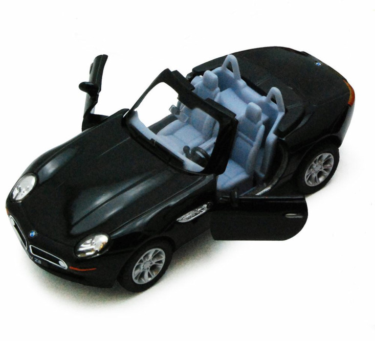 BMW Z8 Open Top Convertible, Black - Kinsmart 5022/2D - 1/36 Scale