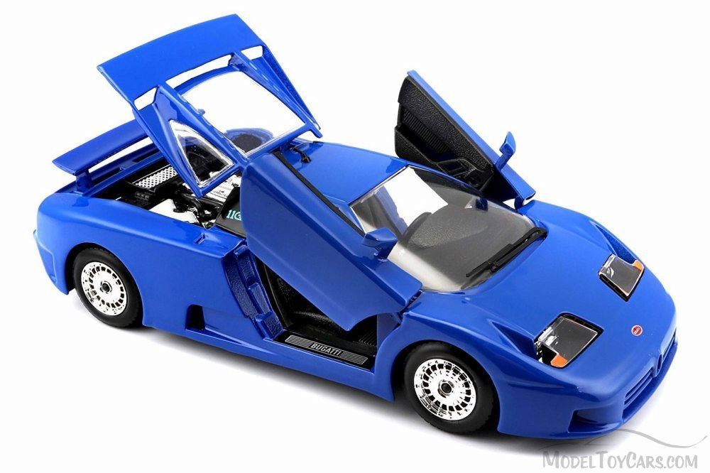 Bugatti EB110, Blue - Bburago 22025BU - 1/24 Scale Diecast Model