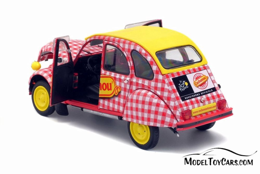 Citroen 2CV6 Cochonou Tour de France, Red with Yellow - Solido