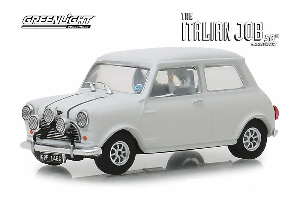 1967 Austin Mini Cooper S 1275 MKI, The Italian Job (1969) - Greenlight 86551 - 1/43 Diecast Car