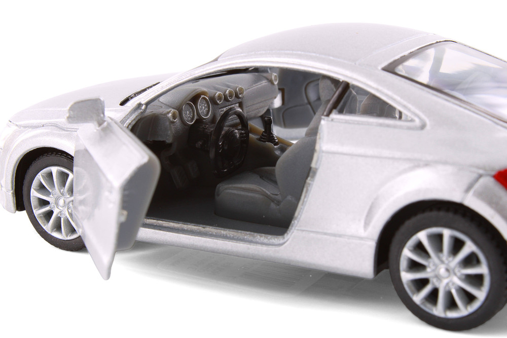 2008 Audi TT Coupe, Metallic Silver - Kinsmart 5335D - 1/32 Scale