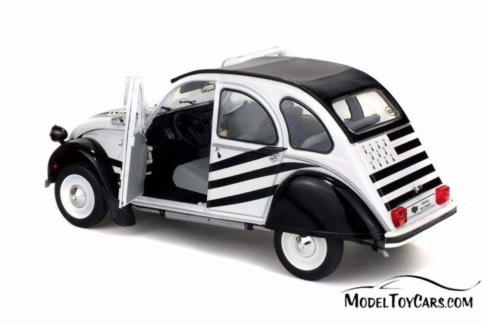 1978 Citroen 2CV6 Breizh Hard Top, White and Black - Solido