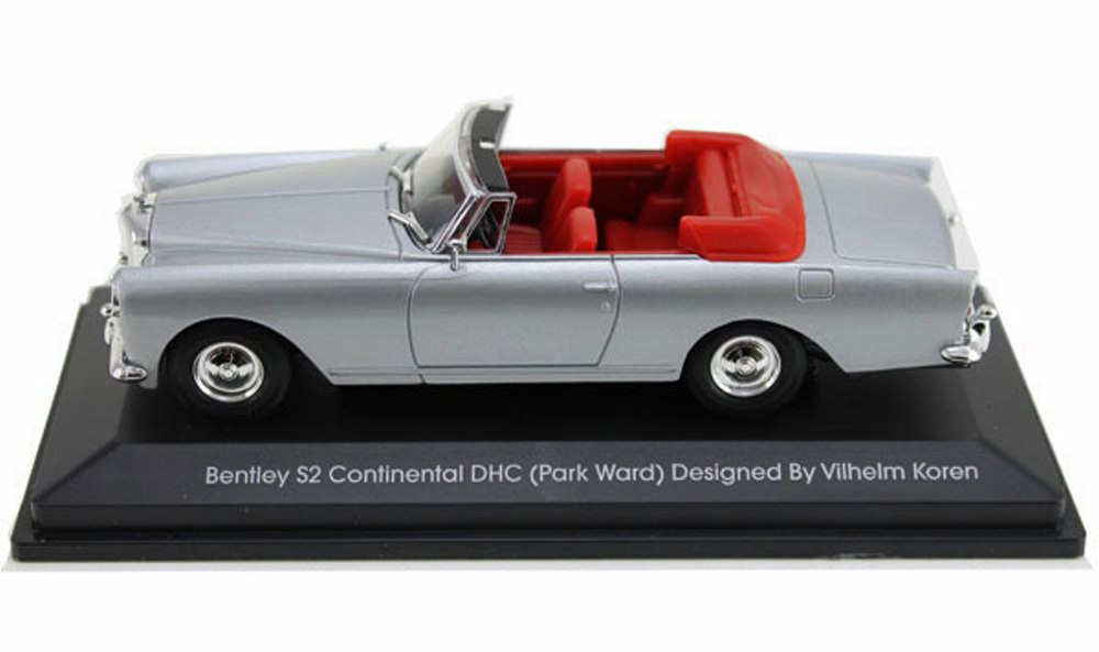 1961 Bentley S2 Continental DHC Convertible, Silver - Yatming 43214 - 1/43 Scale Diecast Car