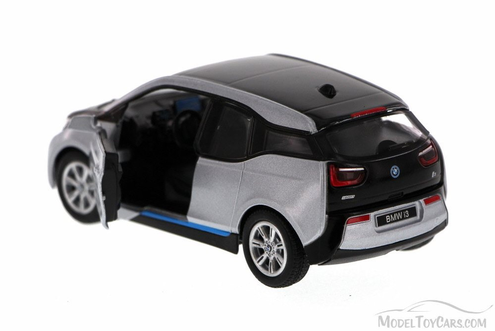 BMW i3, Silver - Kinsmart 5380D - 1/32 Scale Diecast Model Toy Car (Brand New, but NOT IN BOX)