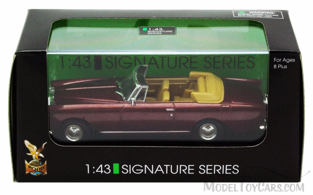 1961 Bentley S2 Continental DHC Convertible, Burgundy - Yatming 43214 - 1/43 Scale Diecast Car