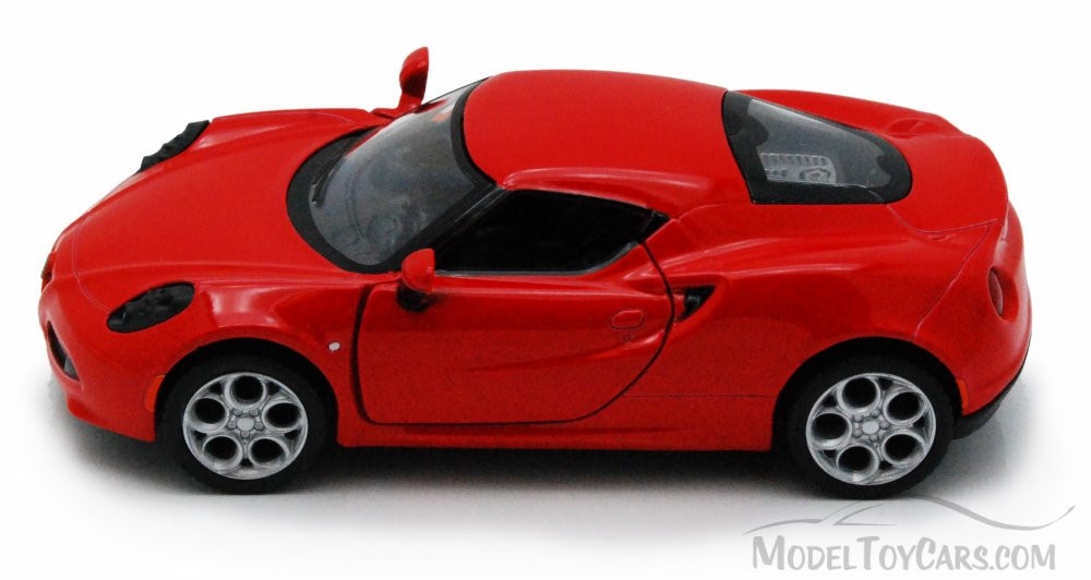 2013 Alfa Romeo 4C, Red - Kinsmart 5366D - 1/32 scale Diecast Car