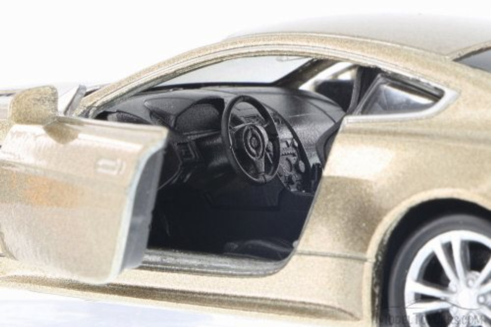 Aston Martin V12 Vantage , Gold - Welly 43624 - 4.5' Long Diecast Car (Brand New, but NOT IN BOX)