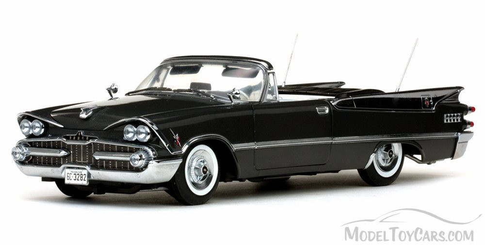 1959 Dodge Custom Royal Lancer Open Convertible, Black - Sun Star 5472 - 1/18 Scale Diecast Model Toy Car