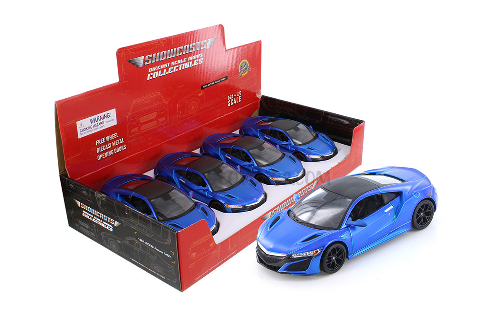 2018 Acura NSX Hardtop, Blue - Showcasts 34234 - 1/24 scale Diecast Model Toy Car