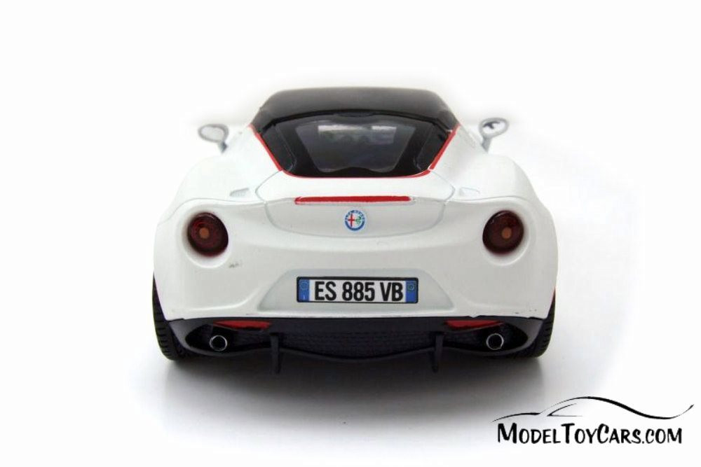 Alfa-Romeo 4C Hardtop, White and Black - Showcasts 79513 - 1/24