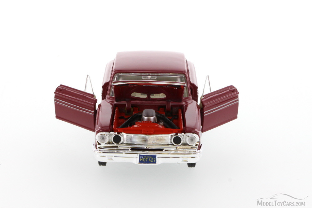 1964 Ford Fairlane Thunderbolt, Cherry - Showcasts 34957 - 1/24 Scale Diecast Model Toy Car