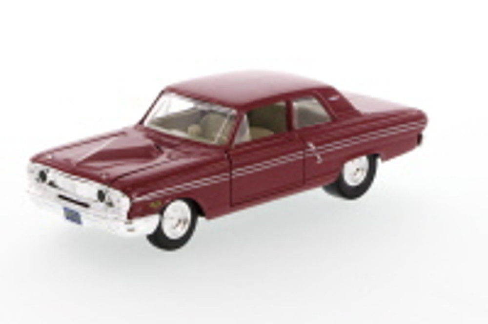 1964 Ford Fairlane Thunderbolt, Cherry - Showcasts 34957 - 1/24 Scale Diecast Model Toy Car