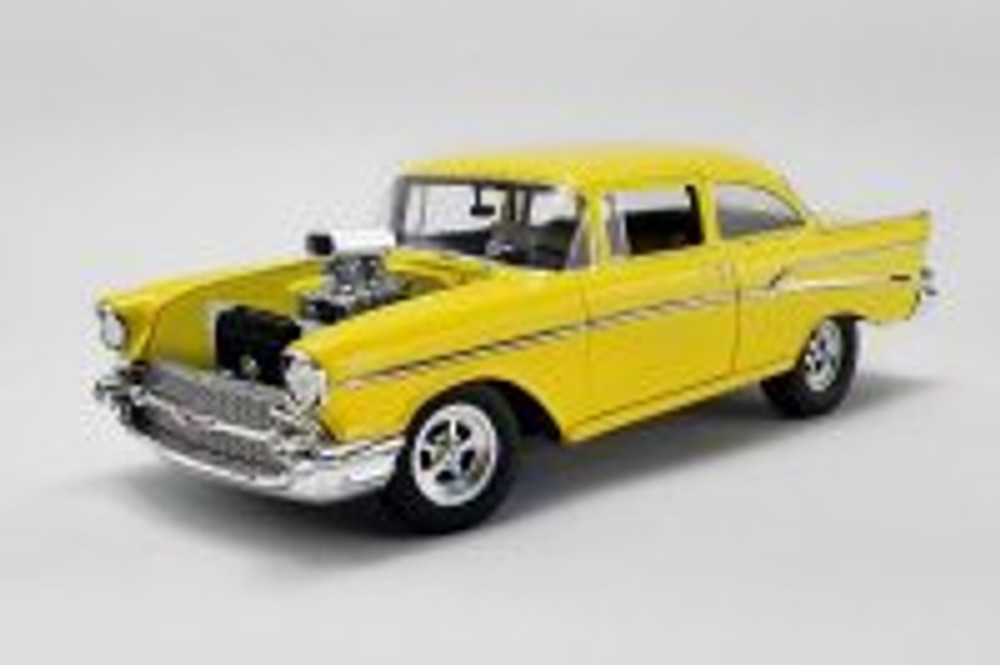 1957 Chevy  210, Hollywood Knights Tribute Edition - Acme A1807006 - 1/18 Scale Diecast Model Toy Car