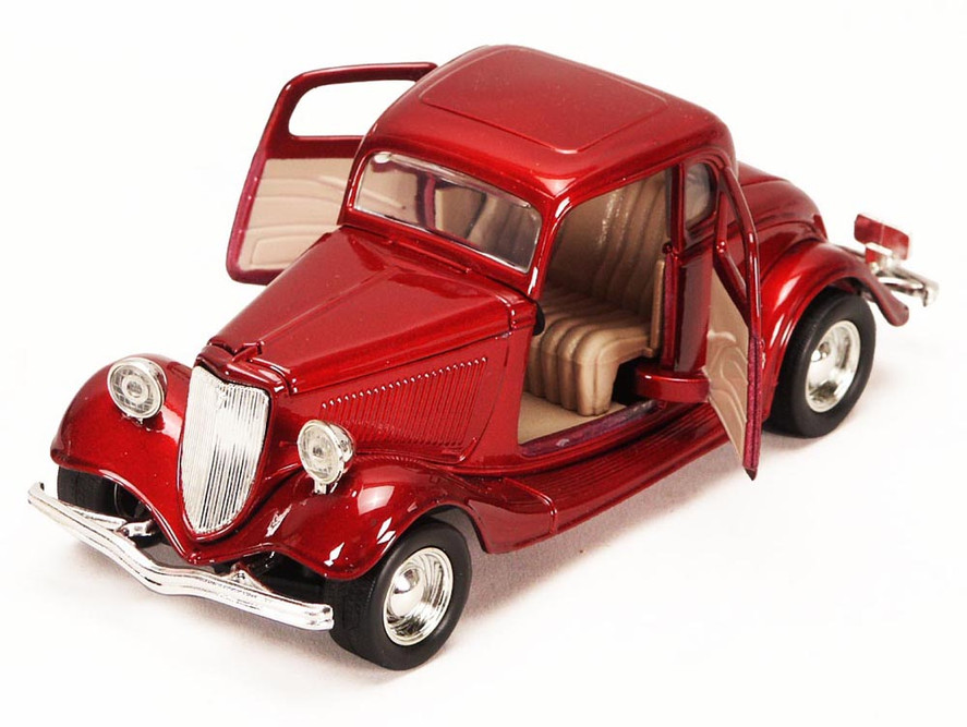 1934 Ford Coupe, Red - Motormax 73217 - 1/24 scale Diecast Model
