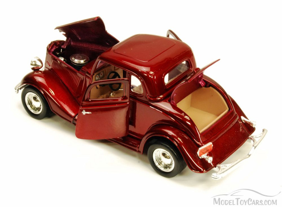 1934 Ford Coupe, Red - Motormax 73217 - 1/24 scale Diecast Model