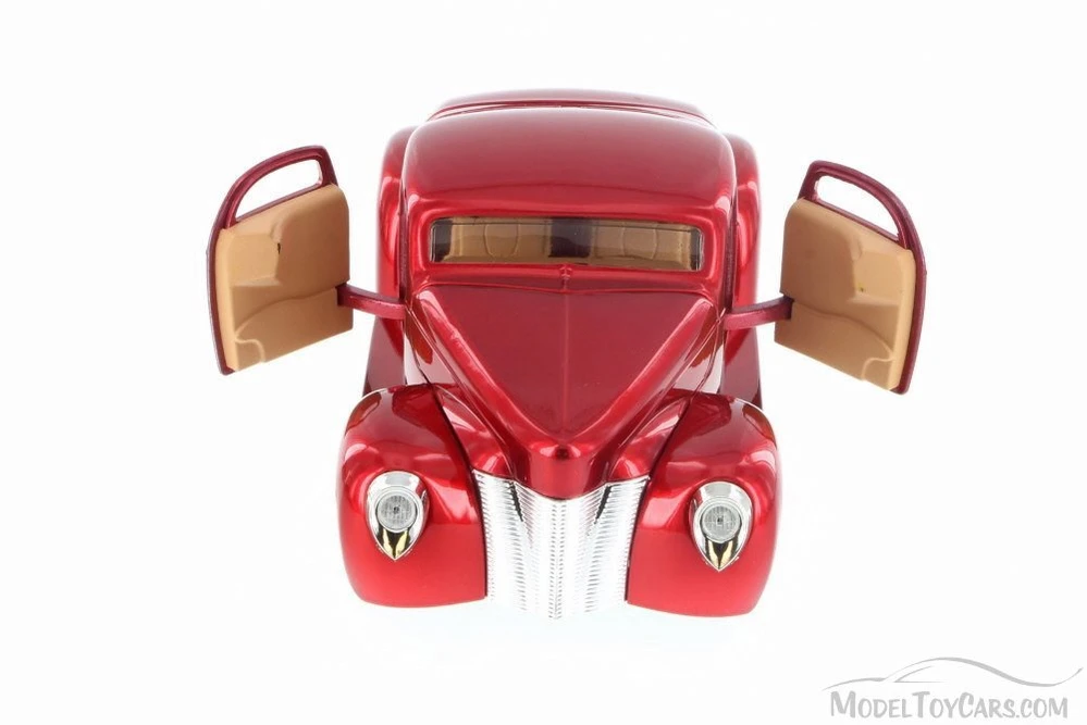 1940 Ford Coupe Custom, Red - Jada 90281LC - 1/24 Scale Diecast